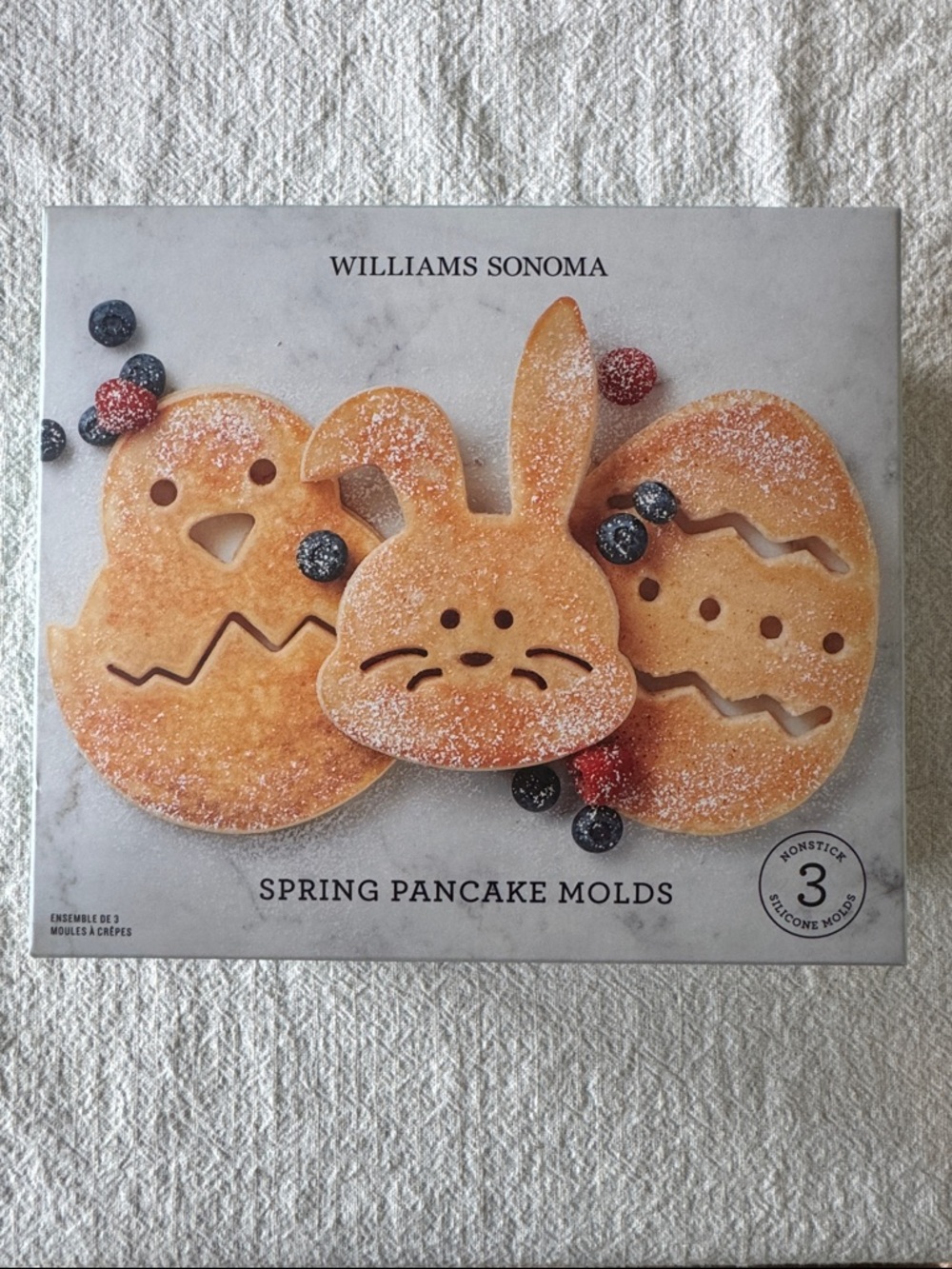 Williams Sonoma Beige Spring Pancake Molds - Bunny & Egg Set